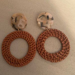 Earrings - Loops- Rattan type!